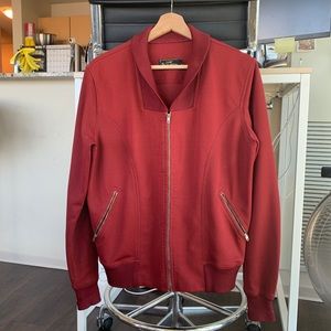 VINTAGE Italian Wine Red Bomber Jacket